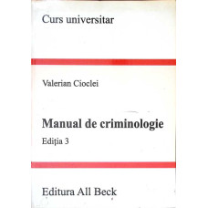 MANUAL DE CRIMINOLOGIE EDITIA 3