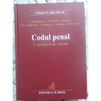 CODUL PENAL COMENTARIU PE ARTICOLE