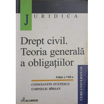 DREPT CIVIL. TEORIA GENERALA A OBLIGATIILOR