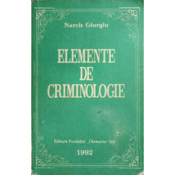 ELEMENTE DE CRIMINOLOGIE