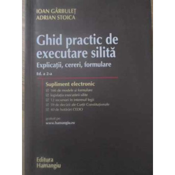 GHID PRACTIC DE EXECUTARE SILITA. EXPLICATII, CERERI, FORMULARE