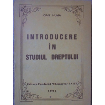 INTRIDUCERE IN STUDIUL DREPTULUI