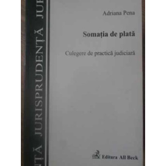 SOMATIA DE PLATA. CULEGERE DE PRACTICA JUDICIARA