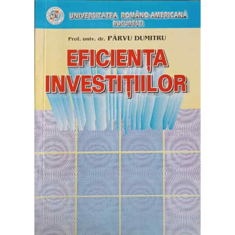 EFICIENTA INVESTITIILOR