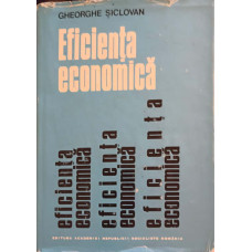 EFICIENTA ECONOMICA. CONCEPT, PROCEDEE DE DETERMINARE, CAI DE CRESTERE