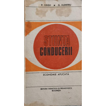 STIINTA CONDUCERII. ECONOMIE APLICATA