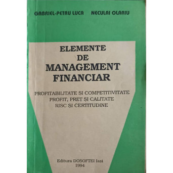 ELEMENTE DE MANAGEMENT FINANCIAR