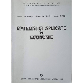 MATEMATICI APLICATE IN ECONOMIE