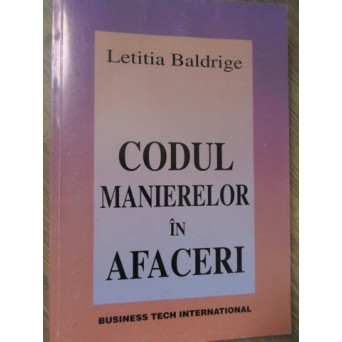 CODUL MANIERELOR IN AFACERI