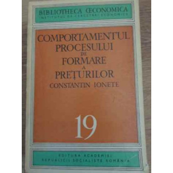 COMPORTAMENTUL PROCESULUI DE FORMARE A PRETURILOR
