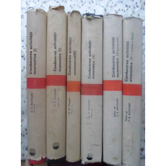 CONDUCEREA ACTIVITATII ECONOMICE VOL.1-4+VOL.5 PARTILE I-II (6 CARTI - COMPLETA)