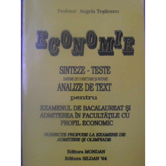 ECONOMIE SINTEZE-TESTE PENTRU BAC