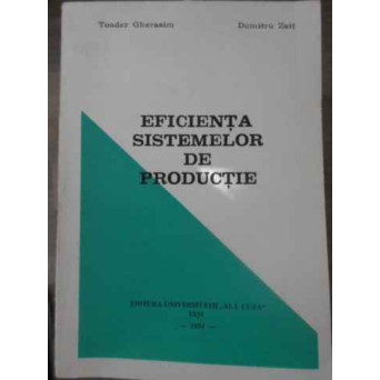 EFICIENTA SISTEMELOR DE PRODUCTIE