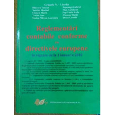 REGLEMENTARI CONTABILE CONFORME CU DIRECTIVELE EUROPENE IN VIGOARE DE LA 1 IANUARIE 2010