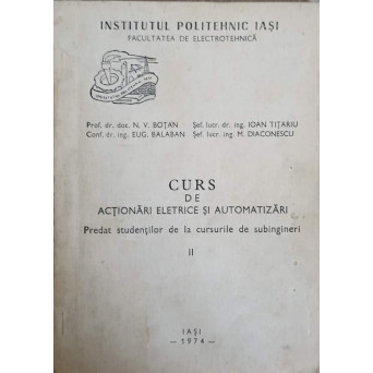 CURS DE ACTIONARI ELECTRICE SI AUTOMATIZARI VOL.2