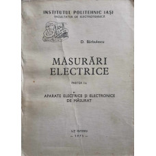 MASURARI ELECTRICE PARTEA I-A APARATE ELECTRICE SI ELECTRONICE DE MASURAT