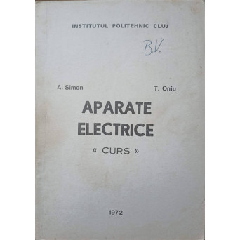 APARATE ELECTRICE. CURS