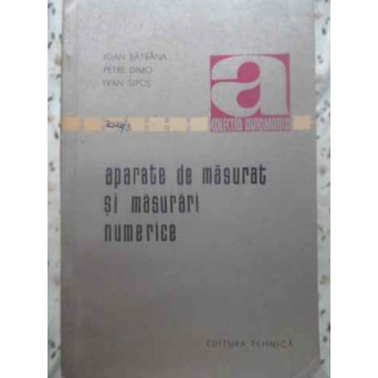 APARATE DE MASURAT SI MASURARI NUMERICE