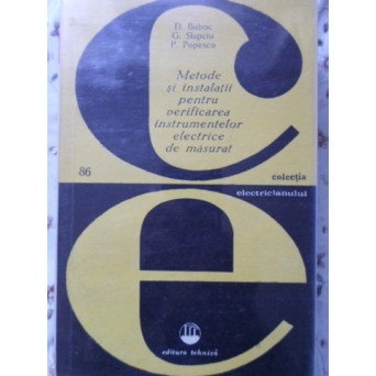 METODE SI INSTALATII PENTRU VERIFICAREA INSTRUMENTELOR ELECTRICE DE MASURAT