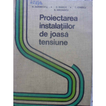 PRIECTAREA INSTALATIILOR DE JOASA TENSIUNE