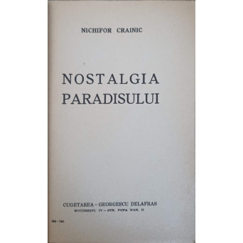 NOSTALGIA PARADISULUI
