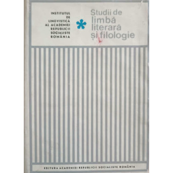 STUDII DE LIMBA SI FILOLOGIE