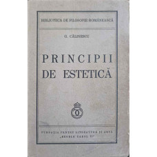 PRINCIPII DE ESTETICA. PRIMA EDITIE