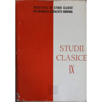 STUDII CLASICE IX STUDII CLASICE IX