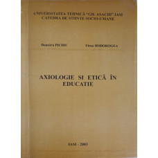 AXIOLOGIE SI ETICA IN EDUCATIE