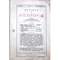 REVISTA DE FILOSOFIE NR.3-4 IULIE-DECEMBRIE 1939, VOL.XXIV