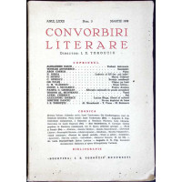 CONVORBIRI LITERARE, ANUL LXXII, NR. 3, MARTIE 1939