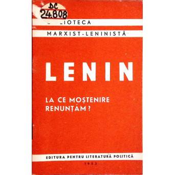 LA CE MOSTENIRE RENUNTAM?