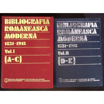 BIBLIOGRAFIA ROMANEASCA MODERNA VOL.1-2