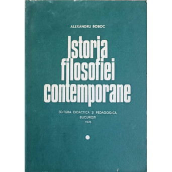 ISTORIA FILOSOFIEI CONTEMPORANE