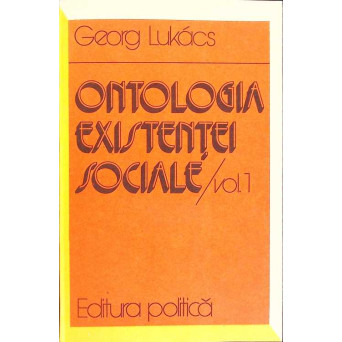 ONTOLOGIA EXISTENTEI SOCIALE VOL.1