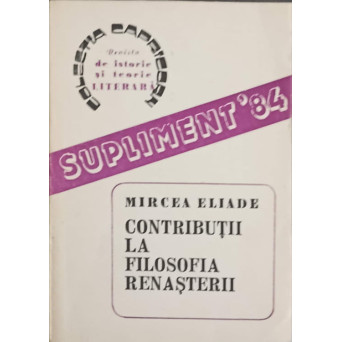 CONTRIBUTII LA FILOSOFIA RENASTERII