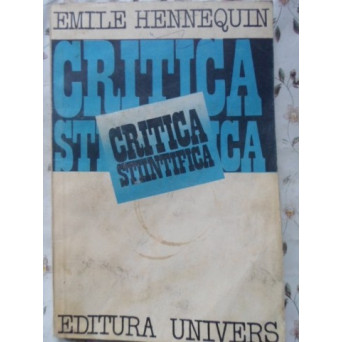 CRITICA STIINTIFICA