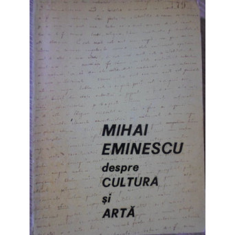 DESPRE CULTURA SI ARTA