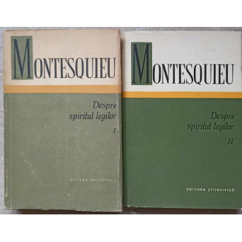 DESPRE SPIRITUL LEGILOR VOL.1-2