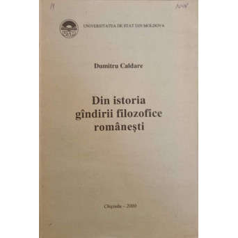 DIN ISTORIA GANDIRII FILOZOFICE ROMANESTI