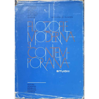 FILOZOFIE MODERNA SI CONTEMPORANA. STUDII