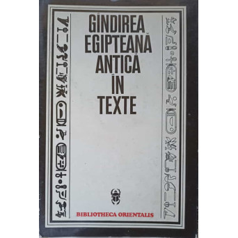 GANDIREA EGIPTEANA ANTICA IN TEXTE