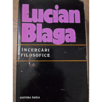 INCERCARI FILOSOFICE