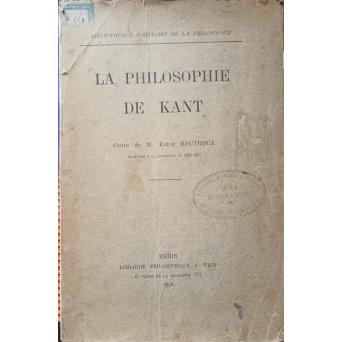 LA PHILOSOPHIE DE KANT