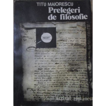 PRELEGERI DE FILOSOFIE
