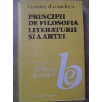 PRINCIPII DE FILOSOFIA LITERATURII SI A ARTEI PRINCIPII DE FILOSOFIA LITERATURII SI A ARTEI