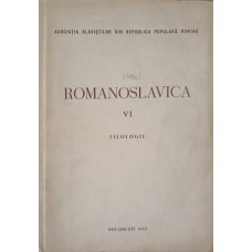 ROMANOSLAVICA VOL.6 FILOLOGIE