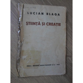 STIINTA SI CREATIE