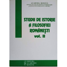 STUDII DE ISTORIE A FILOSOFIEI ROMANESTI VOL.2