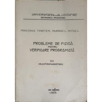 PROBLEME DE FIZICA PENTRU VERIFICARE PROGRAMATA VOL.7 ELECTROMAGNETISM